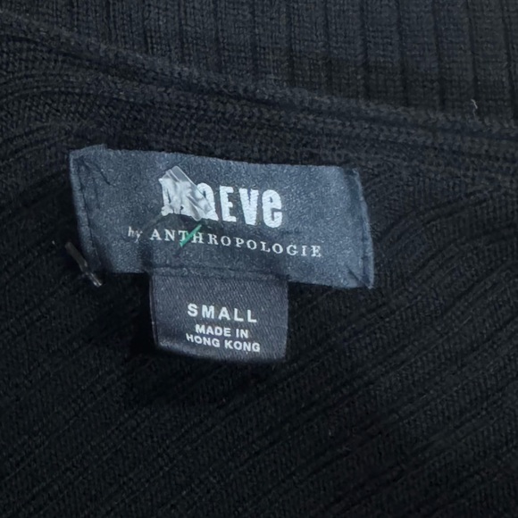 Anthropologie Maeve Ricki Merino Wool Black Turtleneck Sweater Women’s Small - Picture 3 of 5